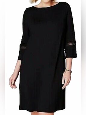 J Jill Dress with Lace Sleeve Detail